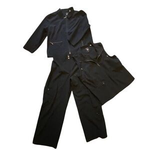 Znergy by Chicos 3 piece Black Women's Athleisure Set XL ( size 3)